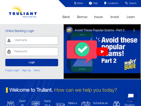 'truliantfcu.org' screenshot