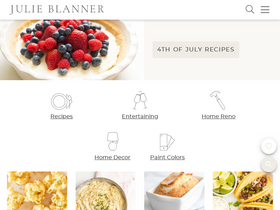 'julieblanner.com' screenshot
