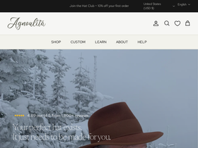 Agnoulitahats website screenshot