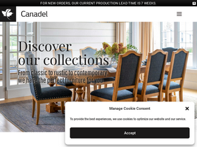 'canadel.com' screenshot