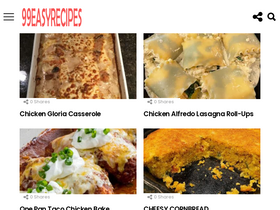 '99easyrecipes.com' screenshot