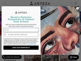 'arteza.com' screenshot