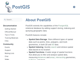 'postgis.net' screenshot