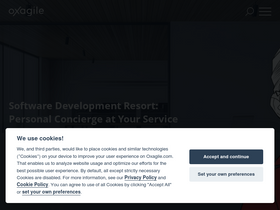 'oxagile.com' screenshot