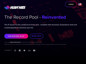 'heavyhits.com' screenshot