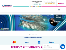 'aquaworld.com.mx' screenshot