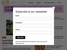 'g2g.news' screenshot