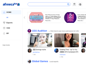 'afreeca.com' screenshot