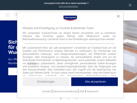 'hansaplast.de' screenshot