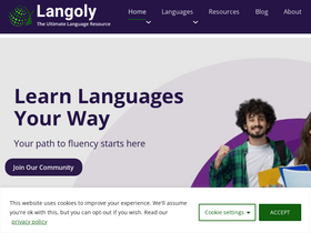 'langoly.com' screenshot