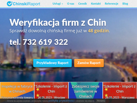 'chinskiraport.pl' screenshot