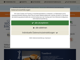 'hobbybaecker.de' screenshot
