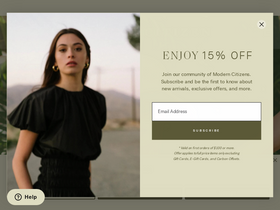 'moderncitizen.com' screenshot