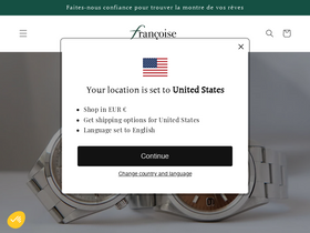 francoise.paris homepage screenshot
