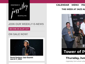 'jazzalley.com' screenshot
