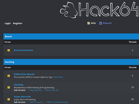 'hack64.net' screenshot