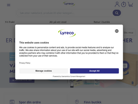 'lyreco.no' screenshot