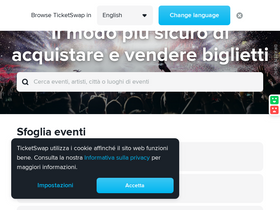 'ticketswap.it' screenshot