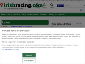 'irishracing.com' screenshot
