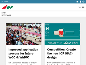 'orienteering.org' screenshot
