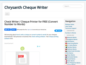'freechequewriter.com' screenshot