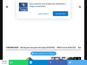 'emploitogo.info' screenshot