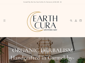 earthcuraapothecary.com homepage screenshot