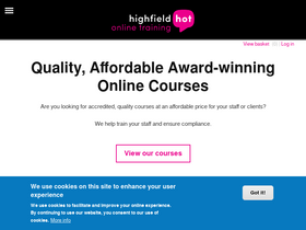 'highfieldelearning.com' screenshot