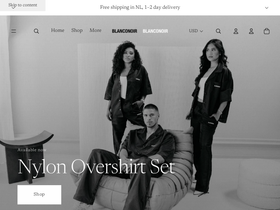 BLANCONOIR homepage screenshot
