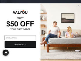 'valyoufurniture.com' screenshot