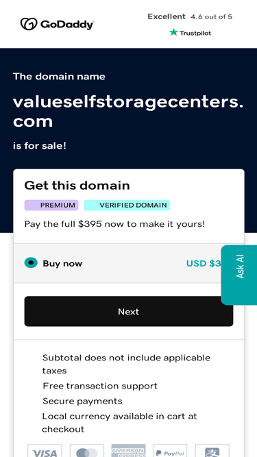 valueselfstoragecenters.com