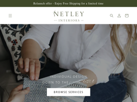 Netley Interiors homepage screenshot