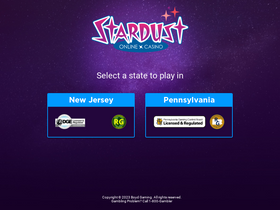 'stardustcasino.com' screenshot