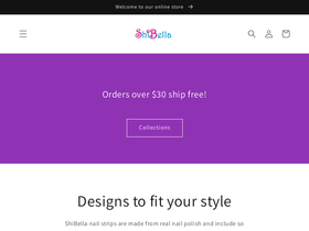 shibellanails.com homepage screenshot