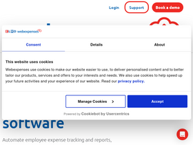 'webexpenses.com' screenshot