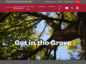 'iup.edu' screenshot
