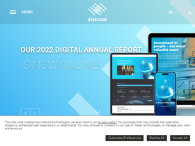 'sisecam.com' screenshot