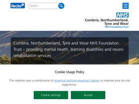 'cntw.nhs.uk' screenshot