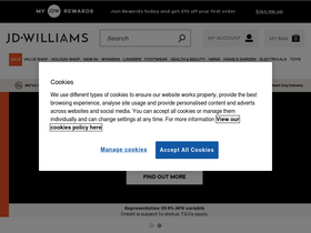 'jdwilliams.co.uk' screenshot