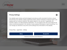 'uniflowonline.com' screenshot