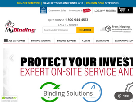 'mybinding.com' screenshot