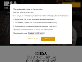 'iesa.edu' screenshot