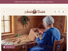 'amishbaskets.com' screenshot