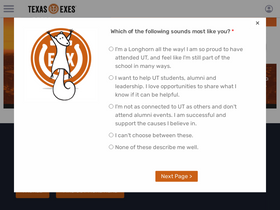 'texasexes.org' screenshot