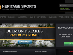 'heritagesports.eu' screenshot