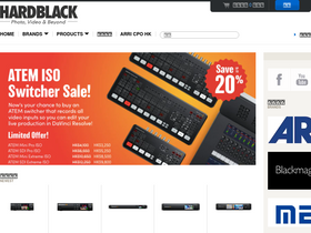 hardblack.co homepage screenshot