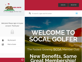 'socalgolfer.org' screenshot