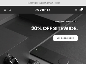 JOURNEY OFFICIAL homepage screenshot