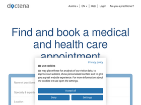 'doctena.at' screenshot