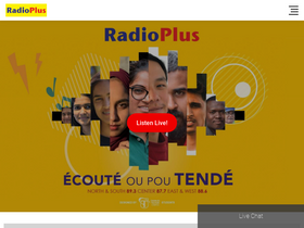 'radioplus.mu' screenshot